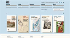 Desktop Screenshot of editionszoe.ch